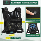 RAINSMORE Hydration Vest with 2L Water Bladder Lightweight Reflective Chest Pack - Image 4