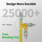 POWGRN 2 Pack 3 ft 12/3 Outdoor Extension Cord Waterproof Heavy Duty - Image 4