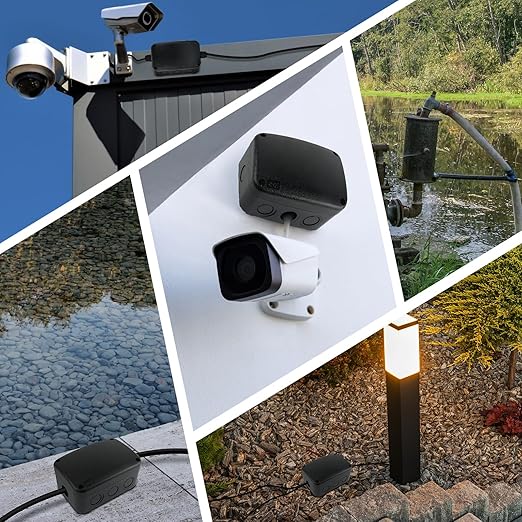 SuperInk Black IP66 Weatherproof Junction Box, Outdoor Electrical Enclosure - Image 6