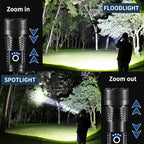 LNRYY Flashlights High Lumens Rechargeable, Super Bright Flashlight, 5Mode - Image 3