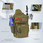 KastKing BlowBak Tactical Sling Tackle Bag-Lightweight Fishing Backpack Storge - Image 4