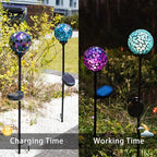 VCUTEKA Solar Garden Decorative Lights Outdoor, Mosaic Solar Light Waterproof - Image 4