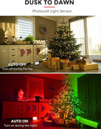 L LOHAS LED Red and Green Christmas Flood Light Outdoor,    - Image 2