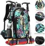 FENGDONG 40L Waterproof Lightweight Outdoor Daypack Hiking, Travel Backpack - Image 2