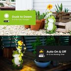 GIGALUMI Solar Garden Statues Loving Frog Garden Decor Figurine Lights - Image 5