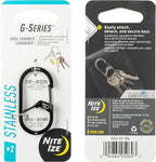 Nite IZE GS2-01-R6 G-Series Dual Chamber Carabiner, Size #2 1-Pack - Image 7