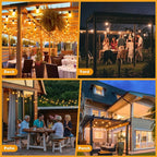 GvvooHome LED Outdoor String Lights 36FT Patio Lights - Image 8