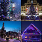 Solar String Lights Outdoor, 2 Pack Total 80FT 200 LED Solar Christmas Twinkle - Image 5
