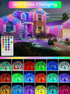 RGB Color Changing 33Ft 100LED 4th of July Fairy Lights Battery Operated - Image 2