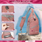 ZOMAKE Sling Bag, Small Crossbody Sling Backpack, Water Resistant Shoulder - Image 6