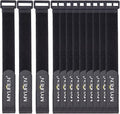 1"x 12"-12 Pack Reusable Fastening Cable Straps by MYUREN