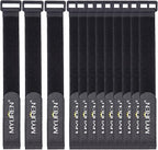 1"x 24"-12 Pack Reusable Fastening Cable Straps by MYUREN