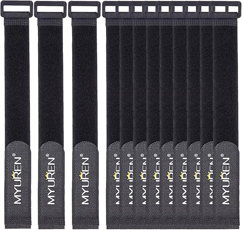1"x 24"-12 Pack Reusable Fastening Cable Straps by MYUREN