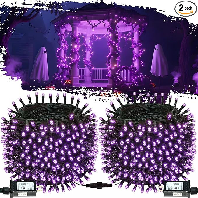 Connectable Purple String Lights, Twinkle Light by OZS