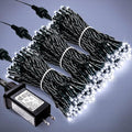 JMEXSUSS 300 LED White Christmas Lights, Outdoor Indoor, 8 Modes, Waterproof by JMEXSUSS