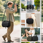 RAINSMORE Camera Bag, Small DSLR/SLR/Mirrorless Camera Sling Bag Waterproof - Image 7