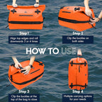 Haimont Large Waterproof Duffel Backpack Roll-Top Heavy Duty Dry Duffle Bag - Image 6