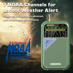 XHDATA D221 NOAA Weather Radio Portable AM FM Shortwave Radio Receiver - Image 2