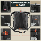 OSAH DRYPAK Waterproof Backpack Dry Bag 35L/55L/85L – Heavy Duty Roll-Top - Image 4