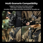 SMALLRIG Universal Three-in-One Camera Clip Kit, Quick Release System, Backpack - Image 8