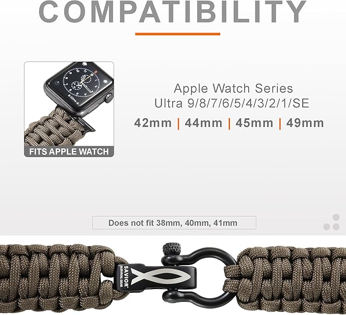 Savior Survival Gear Paracord Watch Band - Image 3