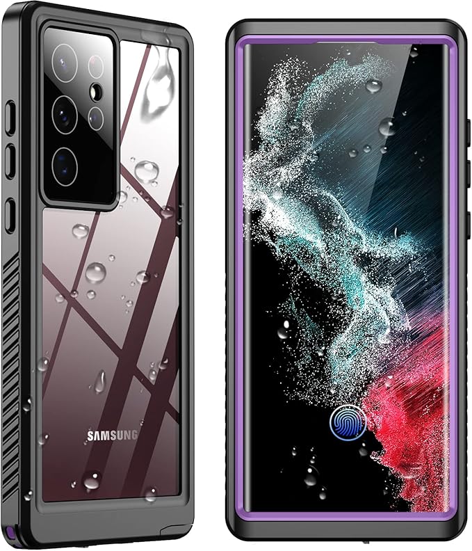 SPIDERCASE Designed for Samsung Galaxy S22 Ultra Case, Waterproof Built-in by SPIDERCASE