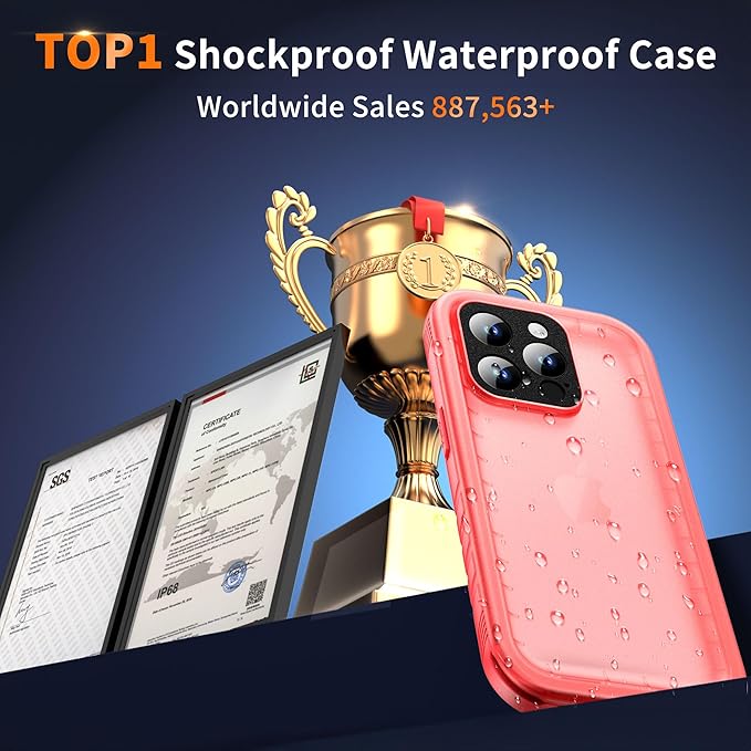 Cozycase Compatible with iPhone 14 Pro Max Waterproof Case - Image 9
