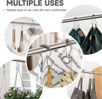 Bathway Shower Curtain Hooks, Shower Curtain Rings Rust Proof Double Hook - Image 6