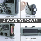 Tenergy Multifunctional Hand Crank Weather Radio - Image 3