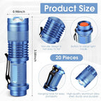 Fumete 20 Pieces LED Flashlight Mini 3 Mode Tactical Torch Small Water - Image 2