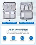 BAGSMART Electronics Organizer Travel Case, Cable Charger Cord Tech Organizer - Image 3