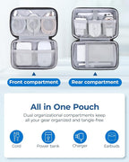 BAGSMART Electronics Organizer Travel Case, Cable Charger Cord Tech Organizer - Image 2