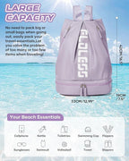 Gym Backpack for Women with Shoe Compartment, Sport Backpack Casual Daypack for - Image 3