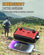 PRUNUS J-369 11100mWh Emergency Weather Radio, AA Batteries/Hand - Image 6