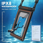 UNBREAKcableXL Size EXTRA Large Waterproof Phone Pouch Floating IPX8 Phone Case - Image 3
