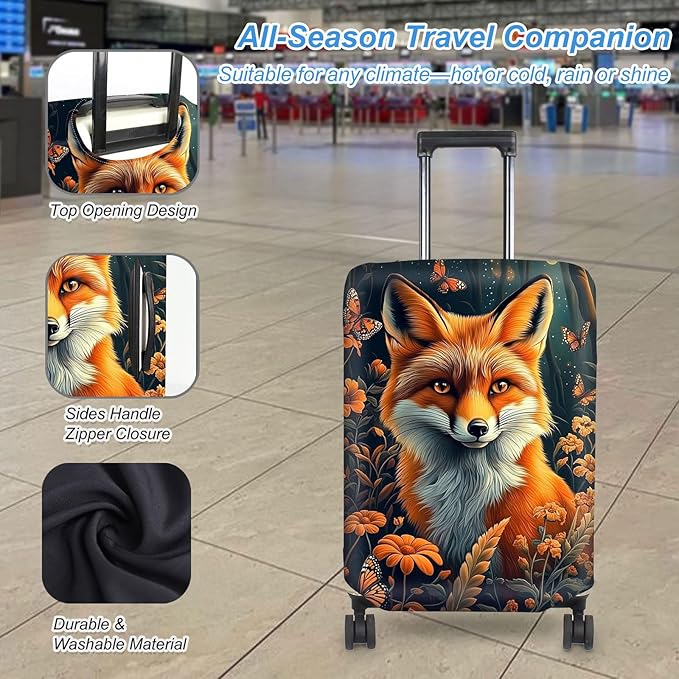Luggage Cover Protector for 19-20 Inch Suitcases, TSA Approved Elastic Travel - Image 3
