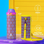 24 oz Insulated Water Bottle for Women: Meoky Stainless Steel Water Bottle - Image 7