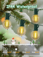 25FT LED Outdoor Christmas String Lights Waterproof, Hanging G40 Globe Patio - Image 3