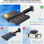 ropelux Solar Outdoor Lights, 6000LM Motion Sensor Outdoor Light Double Big - Image 3