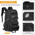 HUNTVP Tactical Backpack Military MOLLE Backpack Hunting Rucksack Gear Assault - Image 6