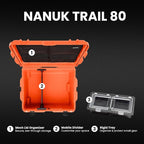 NANUK Trail 80 – 79L Waterproof Storage Box – Wheeled & Modular Cargo Case - Image 2