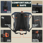 OSAH DRYPAK Waterproof Backpack Dry Bag 35L/55L/85L – Heavy Duty Roll-Top - Image 4