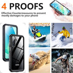 SPIDERCASE for Samsung Galaxy A16 5G Case Waterproof, Built-in Screen & Camera - Image 6