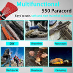 VVAAGG Reflective Paracord Rope 100FT, 7 Strand Nylon para Cord Lanyard Utility - Image 7