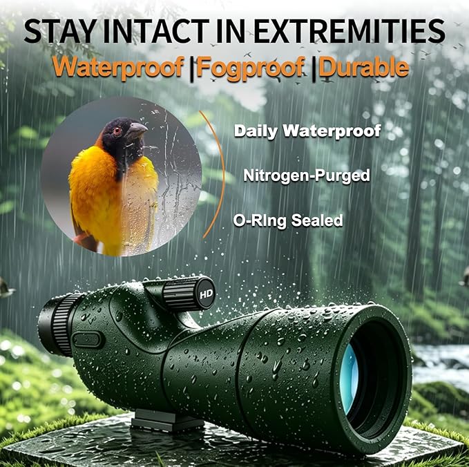 Monocular Telescope with Tripod, Bird Watching Gifts - Image 4