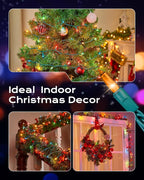 Brightown Multicolor Christmas String Lights, 100-Count 25ft Incandescent Bulb - Image 5