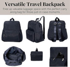 Baggallini Women's Carryall Packable Backpack, French Navy - Image 5