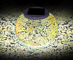 WSgift Color Changing Solar Powered Glass Mosaic Ball Led Garden Lights - Image 4