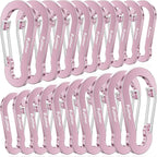 Aluminum Carabiner Clips- Set of 20, Carabiner Clip 2 inch by pulltherfishing