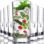 Bravario Unbreakable Plastic Drinking Glasses 17 oz | Dishwasher Safe by Bravario